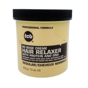 TCB No Base Creme Hair Relaxer Regular 15 oz