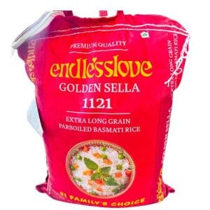 Rice Basmati Parboiled Golden Sella Endlesslove 10KG