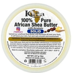 Kuza African Shea Butter Yellow Solid 227G