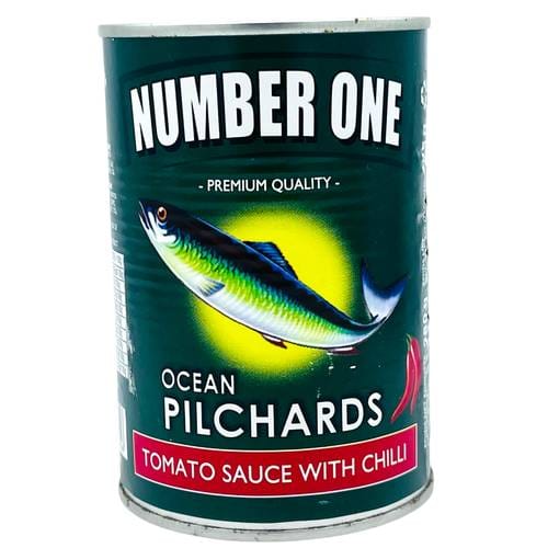 Number One Pilchards Tomato Sauce with Chili 425GR