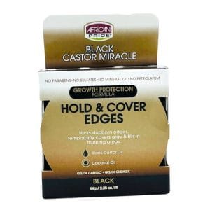 African Pride Black Castor Edge Gel 64G
